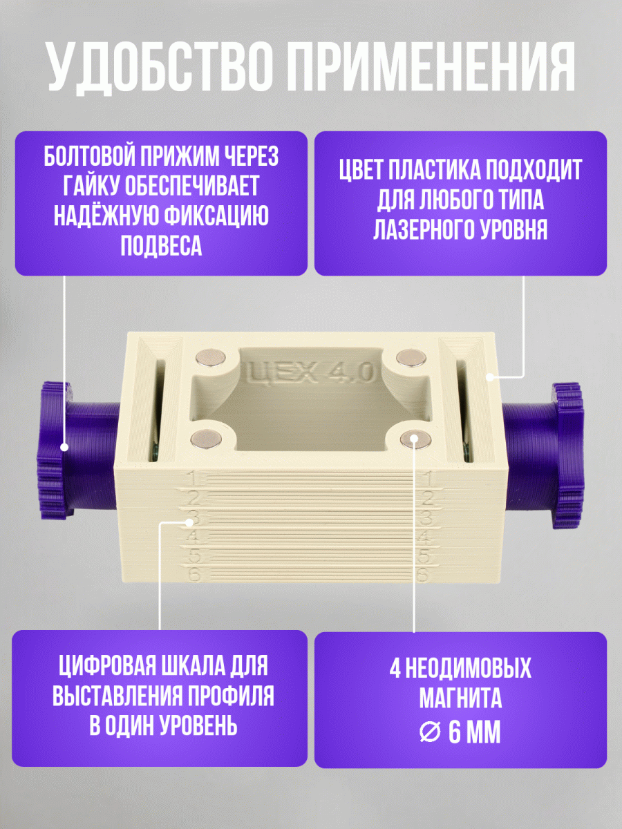 Держатель профиля гипсокартона