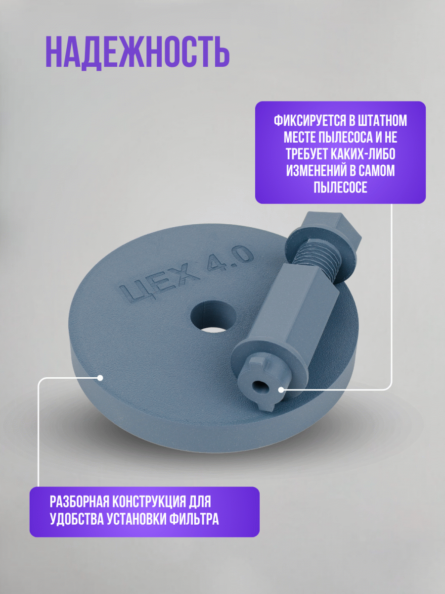 Переходник адаптер для фильтра пылесоса Karcher WD3